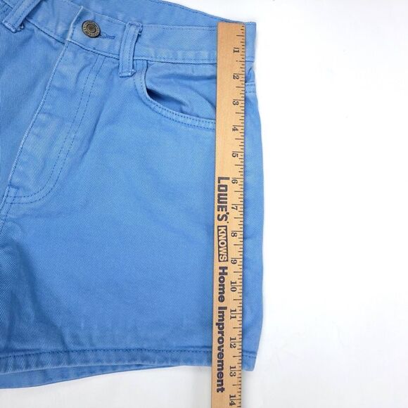 BRANDY MELVILLE 100% Cotton 90's High Rise Mom Jean Shorts Sky Blue Denim Small - Picture 4 of 6